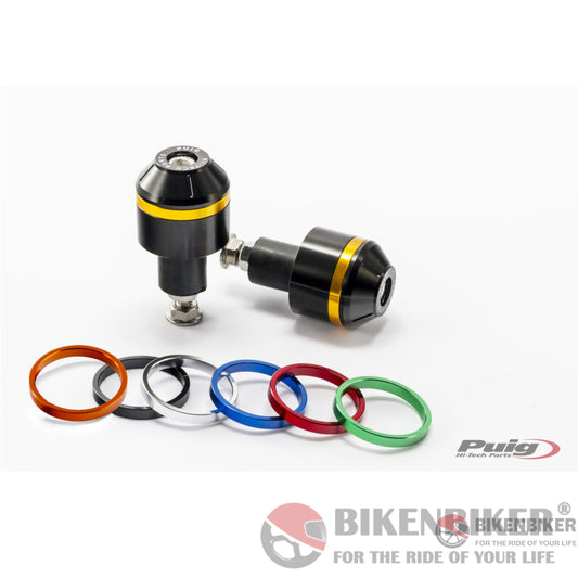 Short Bar End Weights With Rim For All Bikes-Puig Bar Ends