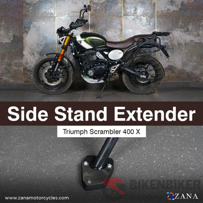 Sidestand Extender Black Triumph Speed 400 /Scrambler X - Zana