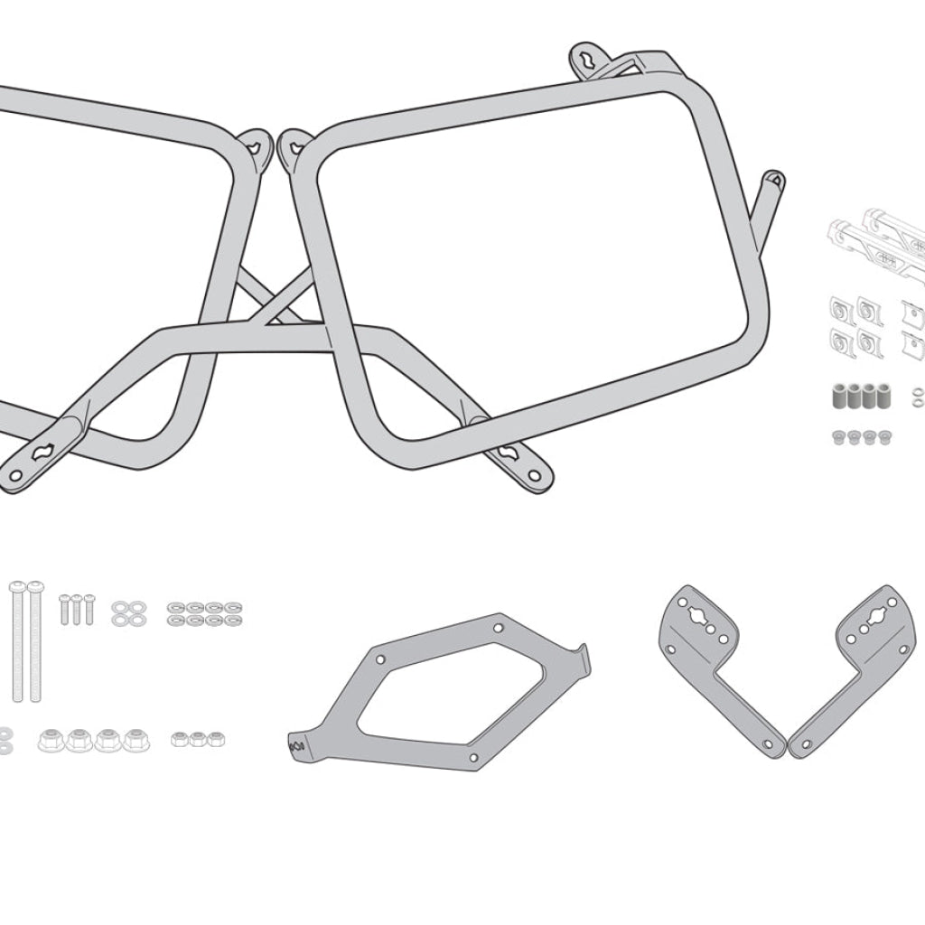 Specific Pannier Holder For Monokey Cam-Side Trekker Outback Side Cases Triumph Tiger 1200 Gt -
