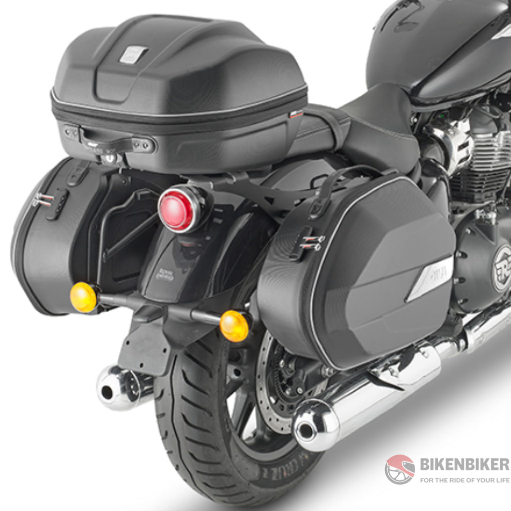Specific Pannier Holder For Royal Enfield Super Meteor 650 - Givi Side Rack