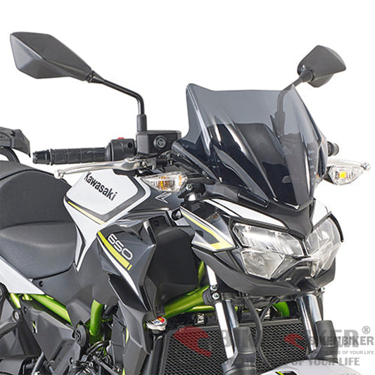 Specific Screen Smoked For Kawasaki Z650 (2020) - Givi Windscreen