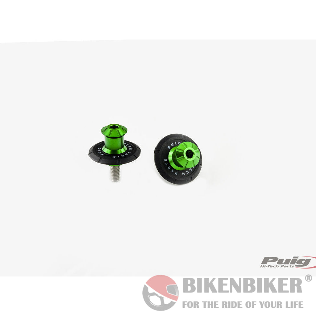 Spool Slider Pro For All Bikes-Puig Green Spool Slider