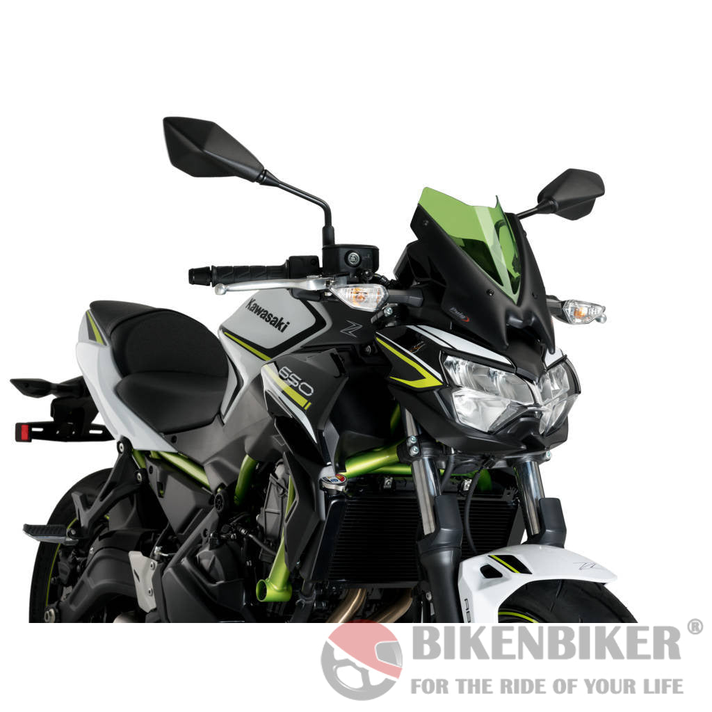 Sport Screen For Kawasaki Z650 (2020+) - Puig Green Windscreen