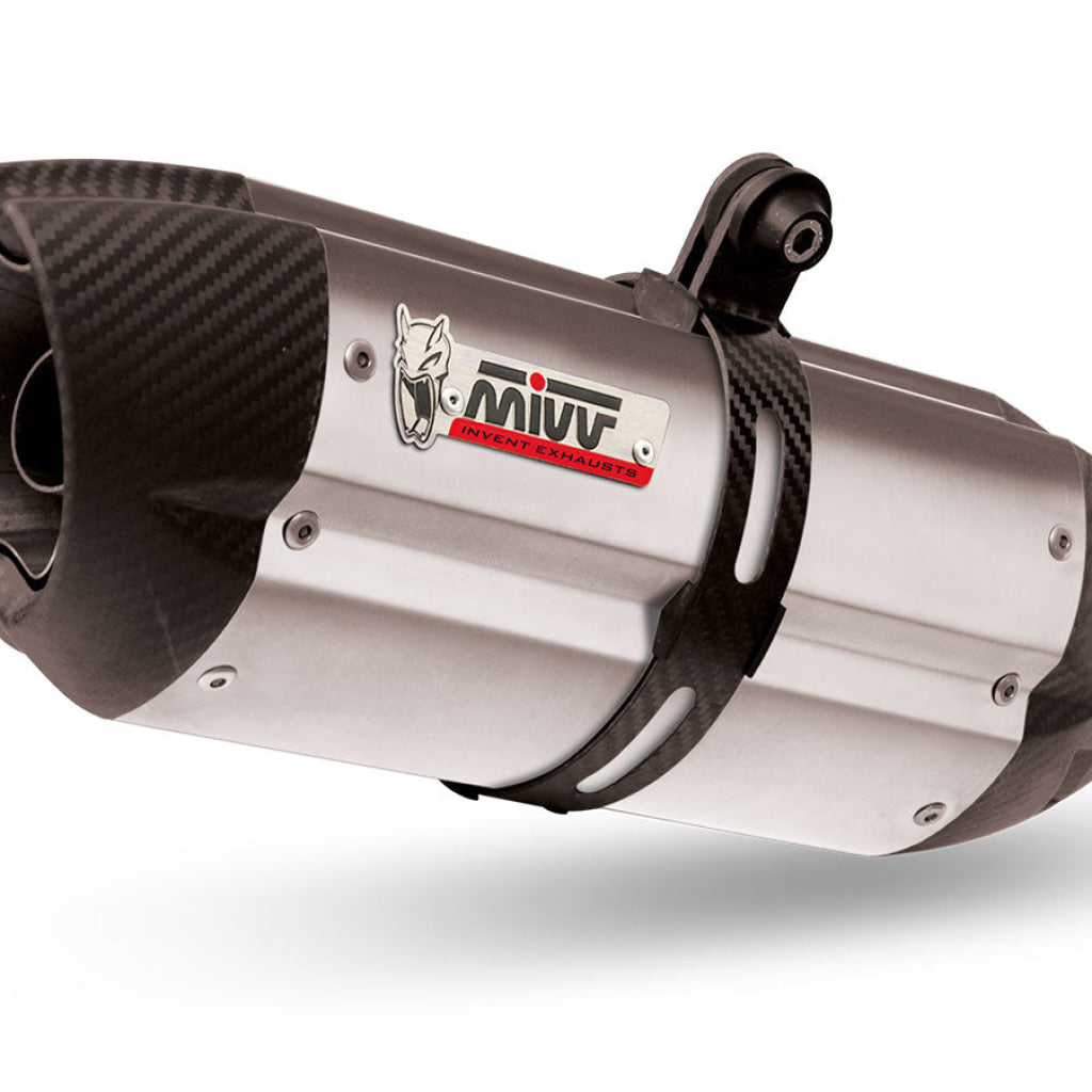 Suono Slip On Exhaust For Bmw R1200Gs/ Adventure - Mivv Stainless Steel On