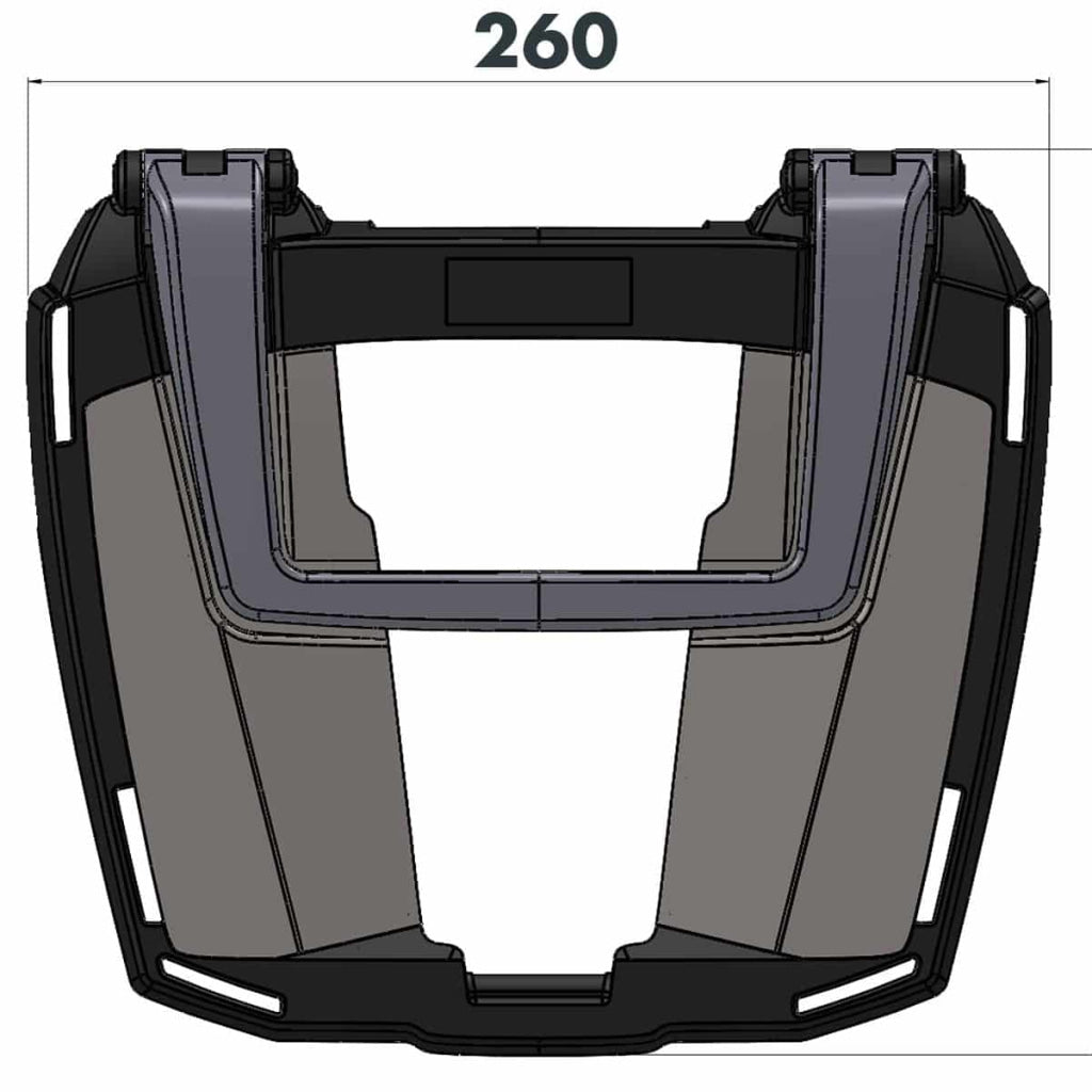Suzuki V-Strom 800 De Carrier - Top Case (Fixed Hinge) Case Carrier