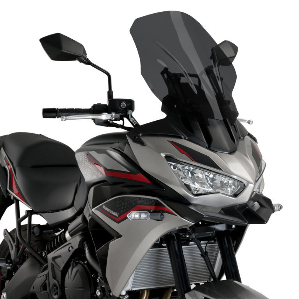 Touring Screen For Kawasaki Versys 650 (2023) - Puig Dark Smoke Windscreen