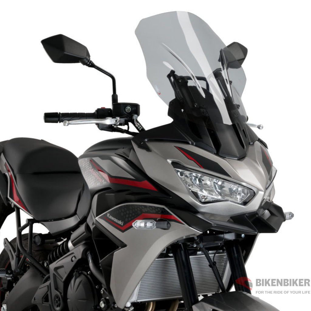 Touring Screen For Kawasaki Versys 650 (2023) - Puig Smoke Windscreen