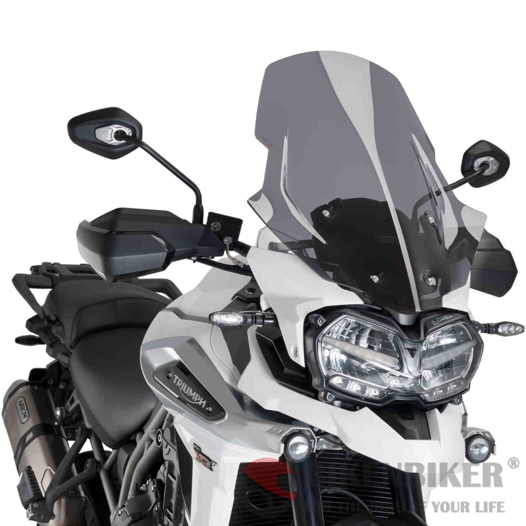 Touring Screen For Triumph Tiger Explorer Xc 2018-Puig Dark Smoke Wind Shield