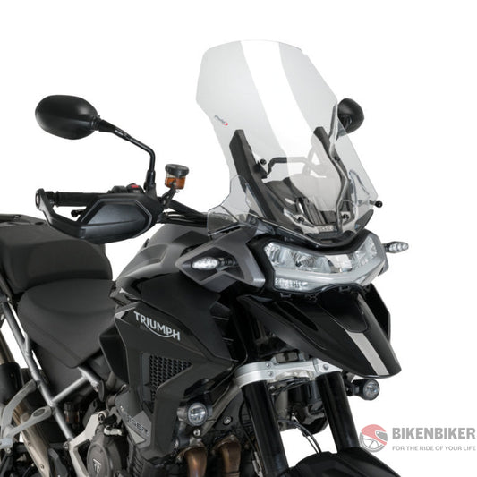 Touring Screen For Triumph Tiger Rally Explorer 1200 - Puig Clear Wind Shield