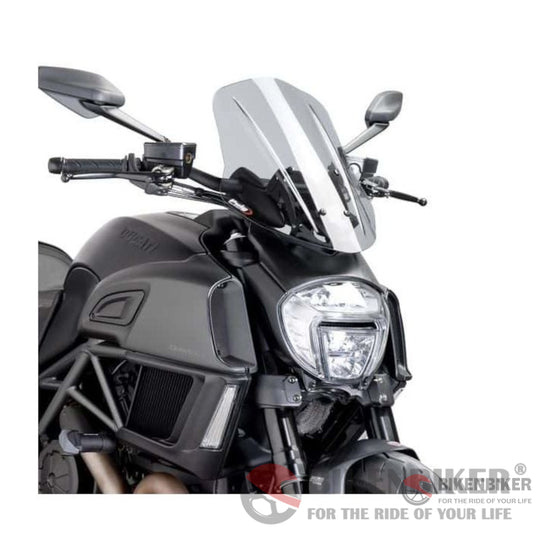 Touring Wind Deflector Ducati Diavel-Puig Smoke Windscreen