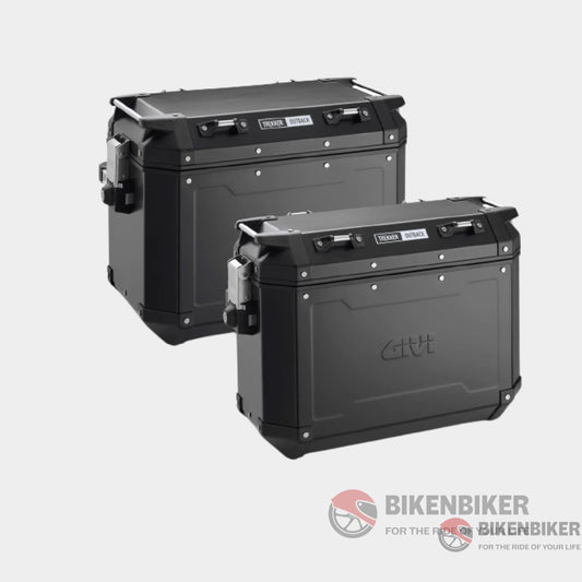 Trekker Outback 48/37 Black Line/Aluminium Side Cases - Givi Case