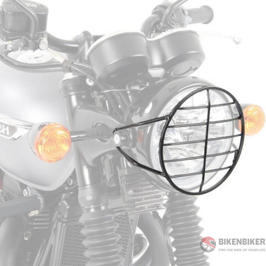 Triumph Bonneville T120 Protection - Headlight Guard - Bike 'N' Biker