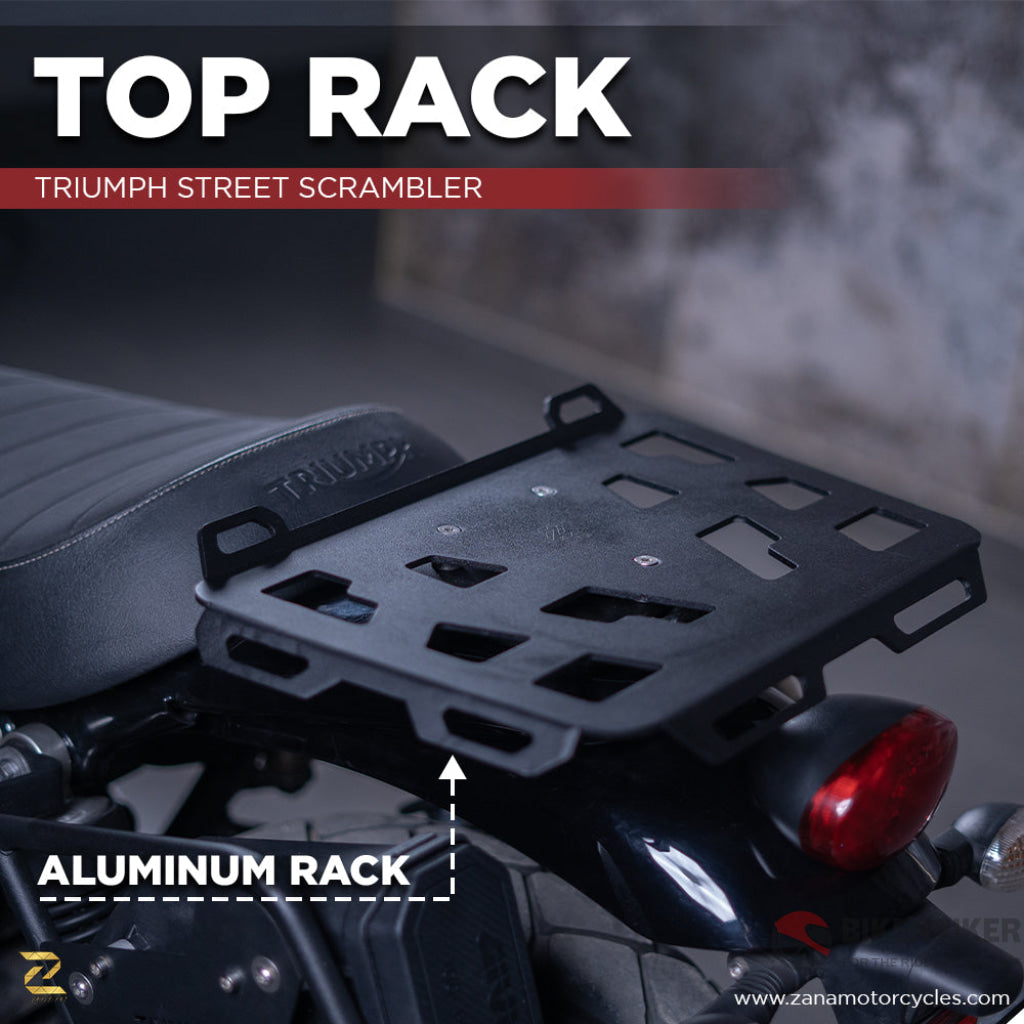 Triumph Street Scrambler 900 Luggage - Zpro Top Rack Plate Zana