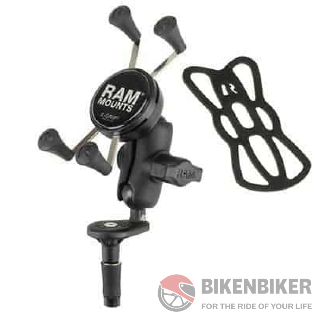 RAM Fork Stem Mount X Grip Phone Cradle - Bike 'N' Biker