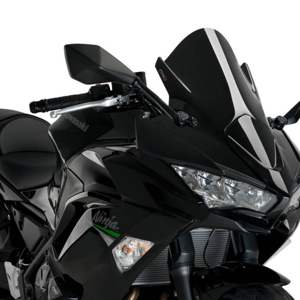Z-Racing Windscreen For Ninja 650 - Puig Black Windscreen