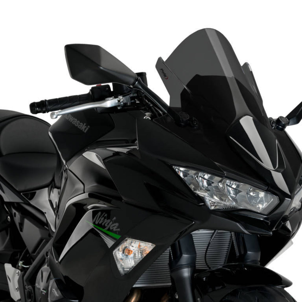 Z-Racing Windscreen For Ninja 650 - Puig Dark Smoke Windscreen