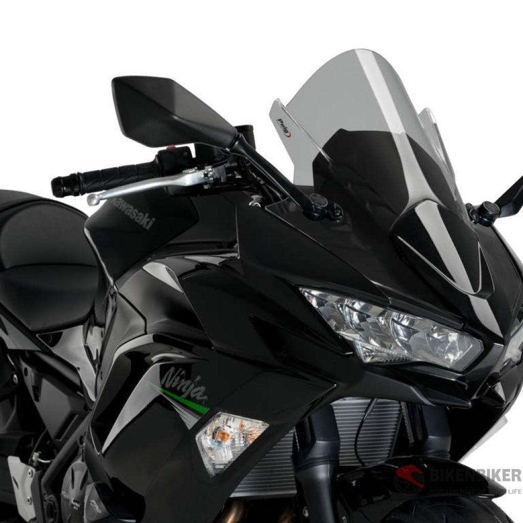 Z-Racing Windscreen For Ninja 650 - Puig Smoked Windscreen