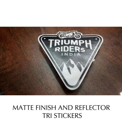 Triumph Riders India Reflective Stickers - Own Your Adventure
